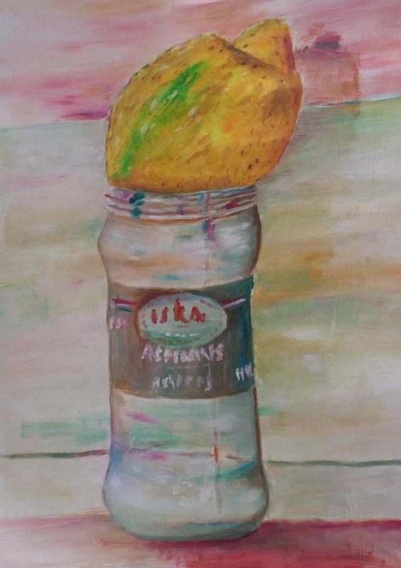 Ein Glas Zitrone, bitte!, 2006, Acryl-Karton, 60x93.jpg